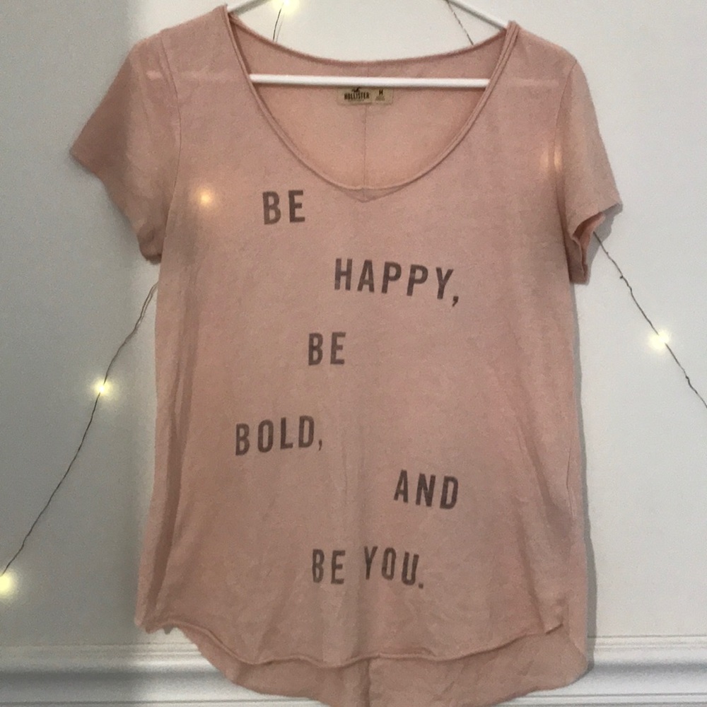 simple blush pink quote tee